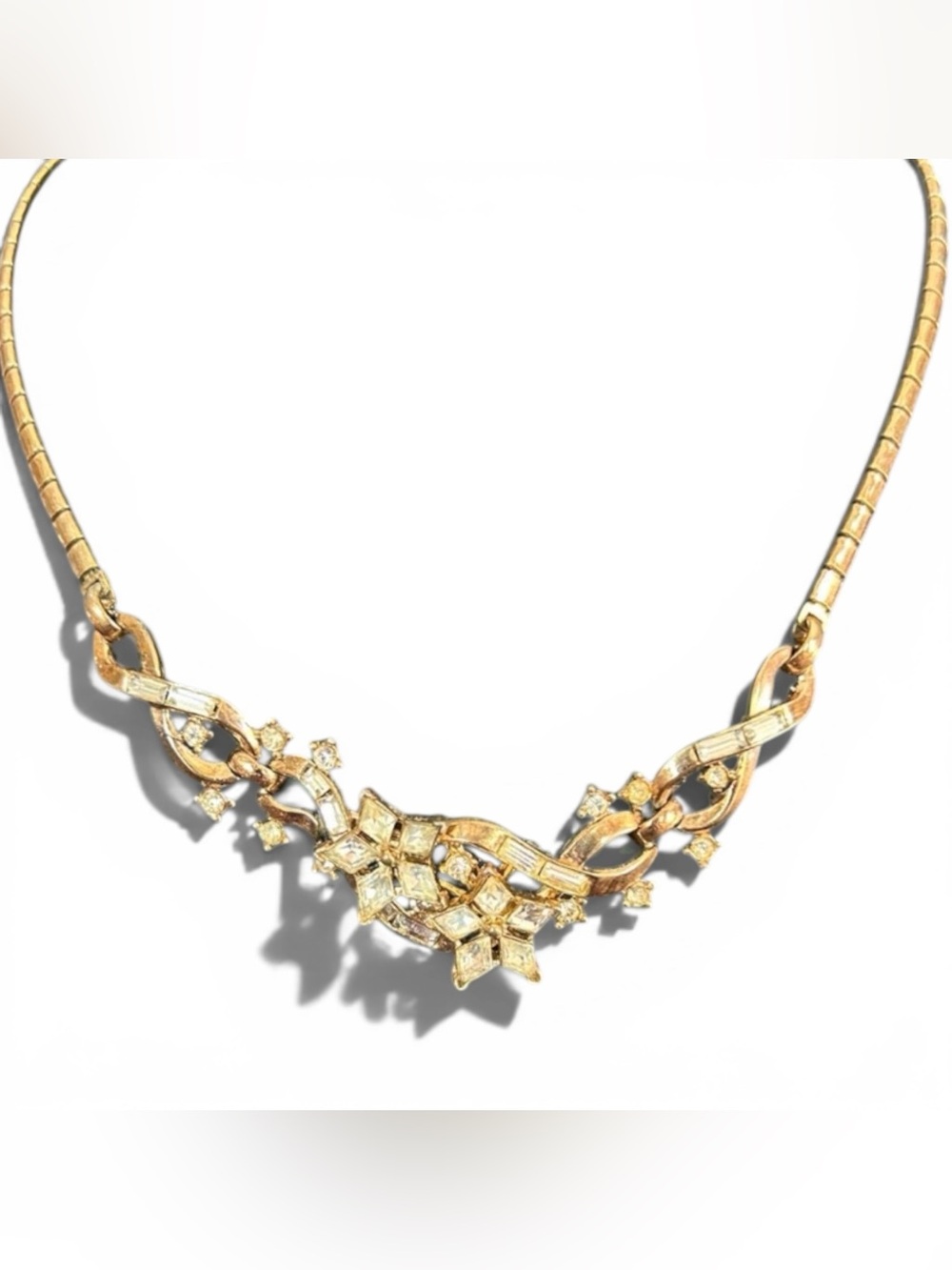 Alfred Philippe for Trifari Rhinestone Necklace